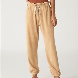 Donni. Terry Gem sweatpants in Latte small